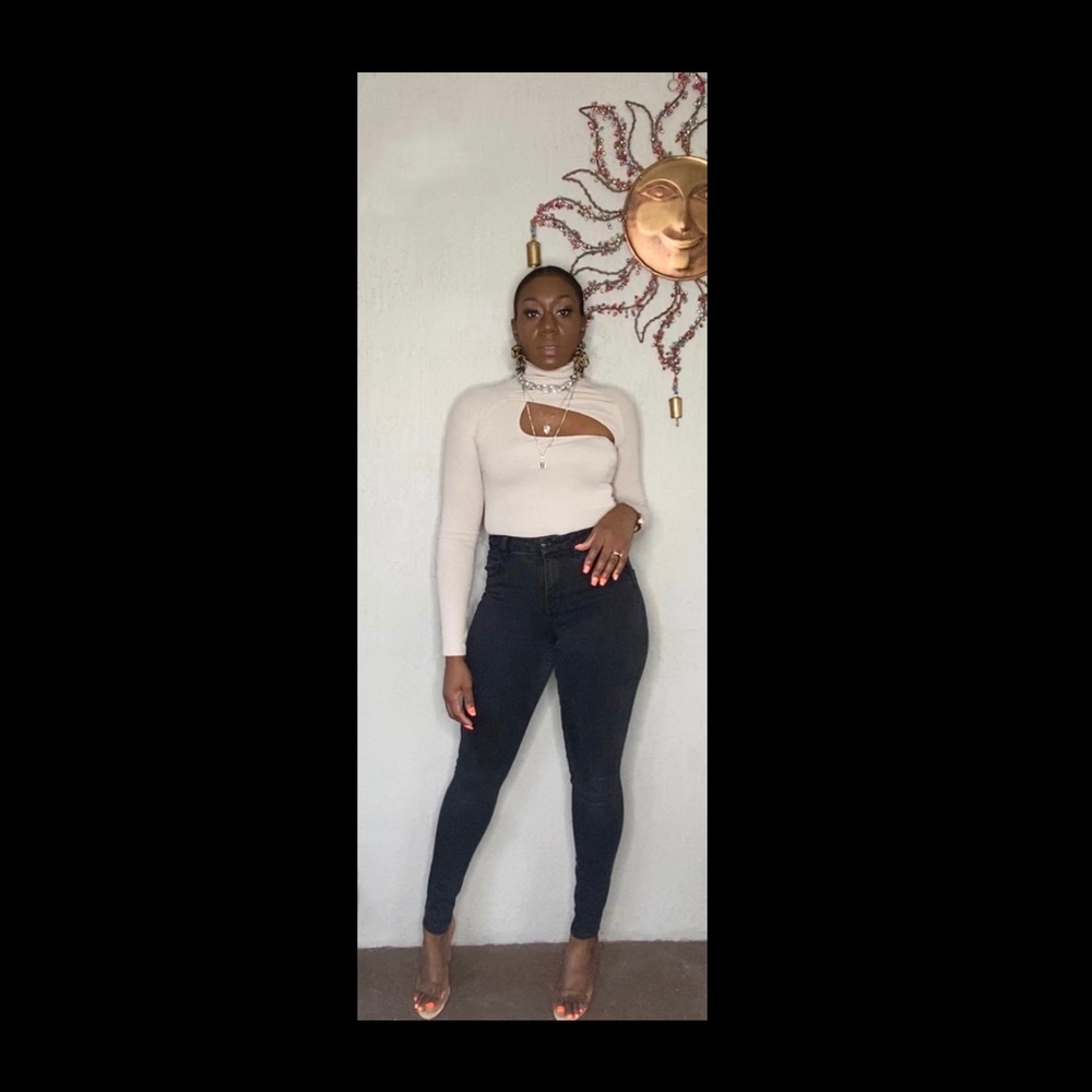 Jezreal Ribbed Turtleneck Bodysuit